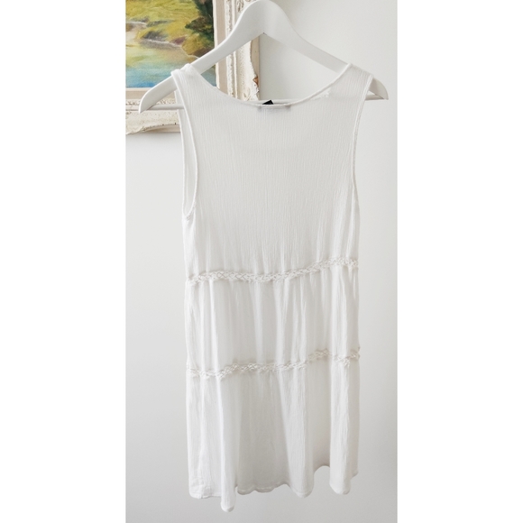 F21 white lace boho mini dress - Picture 5 of 6